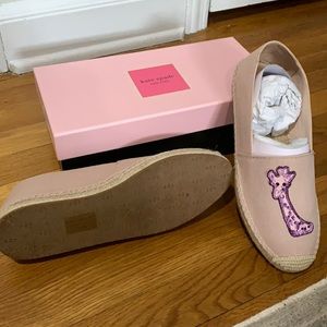 Kate Spade NEW Giraffe espadrilles shoes sz 10